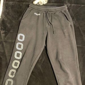 Black overtime joggers size medium